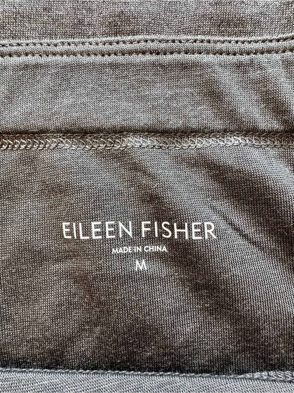 Eileen Fisher Silk Cotton Jersey Skirt Gray Size M - Picture 5 of 8